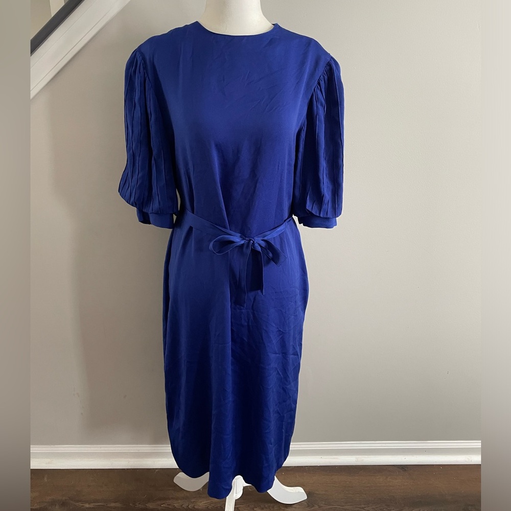 Royal Blue Vintage Button Down Dress